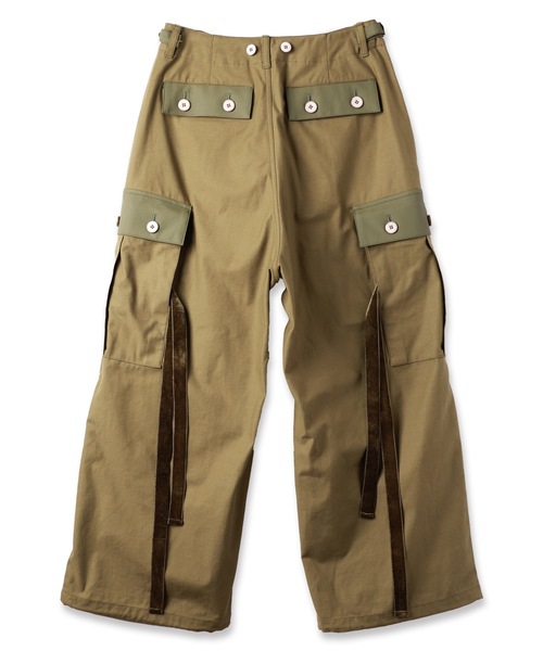 amok（アモク）の「MILITARY WIDE PANTS（その他パンツ・メンズ・ブラック/カーキ・S/M/L）」の4枚目の写真