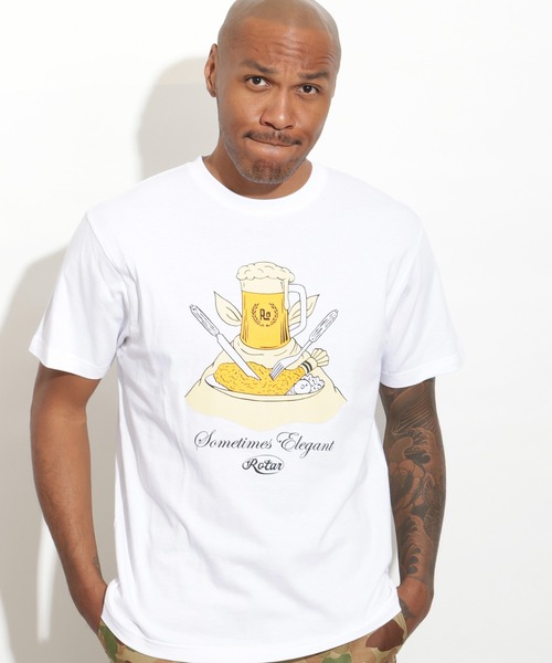ROTAR(ローター)の「Sometimes Elegant Tee(Tシャツ/カットソー・メンズ・ブラック/ピンク系その他/ホワイト/グリーン系その他・SMALL/MEDIUM/LARGE/X-LARGE)」の2枚目の写真