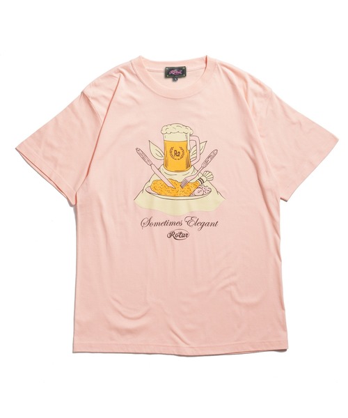 ROTAR(ローター)の「Sometimes Elegant Tee(Tシャツ/カットソー・メンズ・ブラック/ピンク系その他/ホワイト/グリーン系その他・SMALL/MEDIUM/LARGE/X-LARGE)」の5枚目の写真