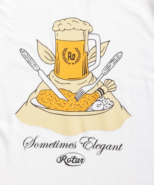 ROTAR(ローター)の「Sometimes Elegant Tee(Tシャツ/カットソー・メンズ・ブラック/ピンク系その他/ホワイト/グリーン系その他・SMALL/MEDIUM/LARGE/X-LARGE)」の7枚目の写真
