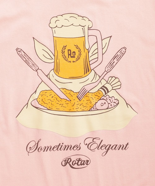 ROTAR(ローター)の「Sometimes Elegant Tee(Tシャツ/カットソー・メンズ・ブラック/ピンク系その他/ホワイト/グリーン系その他・SMALL/MEDIUM/LARGE/X-LARGE)」の9枚目の写真