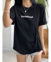 ルーズフィットロゴtシャツ半袖 トップス レディース