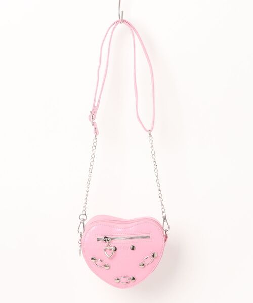 algy（アルジー）の「ハートミニショルダー（その他雑貨・キッズ・ピンク/ブラック/アイボリー・FREE）」の3枚目の写真