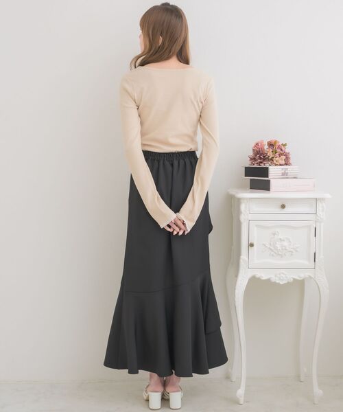 ems excite（エムズエキサイト）の「レース付きメッセージロゴCT（Tシャツ/カットソー・レディース・ナチュラル/チャコールグレー/ピンク・FREE）」の11枚目の写真