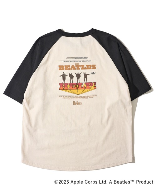 TETE HOMME（テットオム）の「【THE BEATLES/ザ ビートルズ】ラグランスリーブTシャツ/バックプリント（Tシャツ/カットソー・レディース・ホワイト/オフホワイト/ダークグレー・MEDIUM/LARGE/X-LARGE）」の6枚目の写真