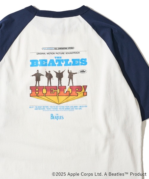 TETE HOMME（テットオム）の「【THE BEATLES/ザ ビートルズ】ラグランスリーブTシャツ/バックプリント（Tシャツ/カットソー・レディース・ホワイト/オフホワイト/ダークグレー・MEDIUM/LARGE/X-LARGE）」の8枚目の写真