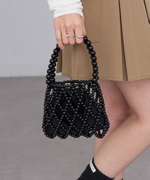 【ALDO】スタッズ＆パール〇Sirenax☆バケット型☆2wayバッグ ALDO】エレガントByworthカラーブロック&パイソン2wayバッグ