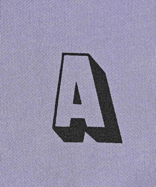 ADAM PATEK（アダムパテック）の「【ADAMPATEK/アダムパテック】pigment dyeing zip hoodie/ピグメント染めジップパーカー（パーカー・レディース・パープル/ブラック・2/1）」の6枚目の写真
