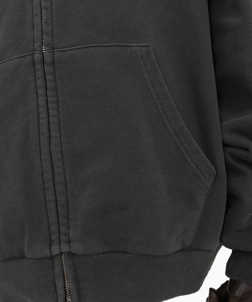 ADAM PATEK（アダムパテック）の「【ADAMPATEK/アダムパテック】pigment dyeing zip hoodie/ピグメント染めジップパーカー（パーカー・レディース・パープル/ブラック・2/1）」の12枚目の写真