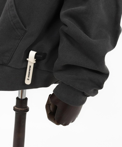 ADAM PATEK（アダムパテック）の「【ADAMPATEK/アダムパテック】pigment dyeing zip hoodie/ピグメント染めジップパーカー（パーカー・レディース・パープル/ブラック・2/1）」の13枚目の写真