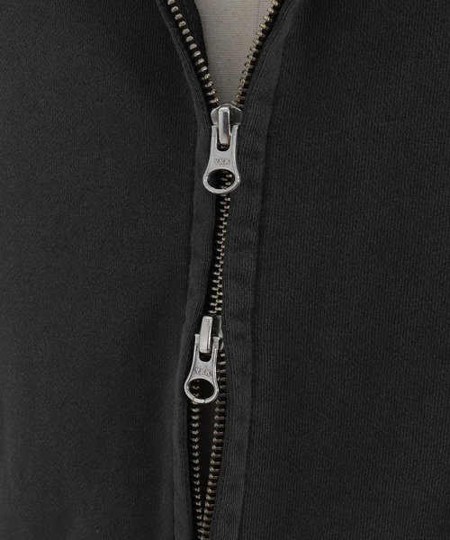 ADAM PATEK（アダムパテック）の「【ADAMPATEK/アダムパテック】pigment dyeing zip hoodie/ピグメント染めジップパーカー（パーカー・レディース・パープル/ブラック・2/1）」の14枚目の写真