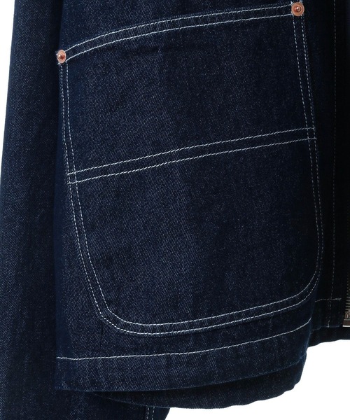 CRAFT STANDARD BOUTIQUE（クラフトスタンダードブティック）の「【ユニセックス】デニムブルゾン（デニムジャケット・レディース・ダークインディゴブルー/ブラック・M/S/L）」の13枚目の写真