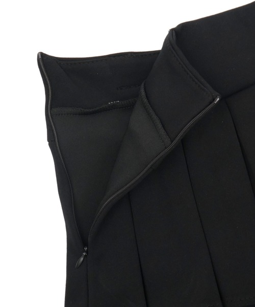 Figments（フィグメンツ）の「ベルト付きダブルウエストプリーツミニスカート（スカート・レディース・ブラック/杢グレー・MEDIUM/SMALL）」の14枚目の写真