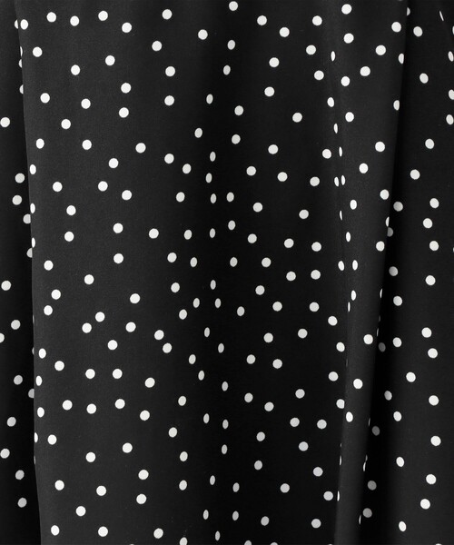Afternoon Tea(アフタヌーンティー)の「ドットサッカーチェックVネックワンピース(ワンピース・レディース・ブラック・MEDIUM)」の6枚目の写真