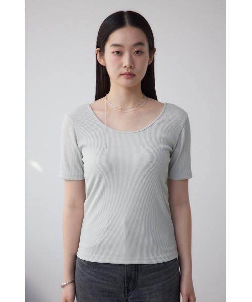 セール】2WAYドライタッチリブトップス（Tシャツ/カットソー