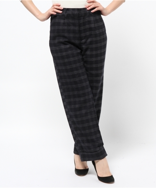 Green　Parks（グリーンパークス）の「・N裾ﾀﾞﾌﾞﾙﾜｲﾄﾞﾊﾟﾝﾂ（その他パンツ・レディース・ストライプ/その他1/ブルー系その他/ネイビー・LARGE/MEDIUM）」の19枚目の写真