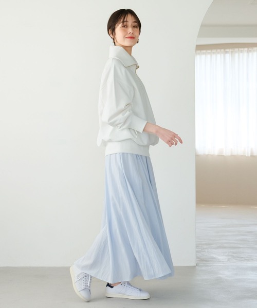 Elura（エルーラ）の「裏毛ハーフZIPプルオーバー/321618（Tシャツ/カットソー・レディース・ホワイト/ブラック/ライトグレー・FREE）」の6枚目の写真