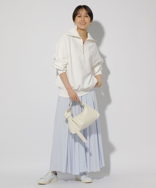 Elura（エルーラ）の「裏毛ハーフZIPプルオーバー/321618（Tシャツ/カットソー・レディース・ホワイト/ブラック/ライトグレー・FREE）」の13枚目の写真
