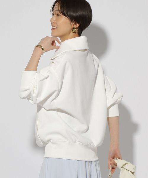 Elura（エルーラ）の「裏毛ハーフZIPプルオーバー/321618（Tシャツ/カットソー・レディース・ホワイト/ブラック/ライトグレー・FREE）」の16枚目の写真