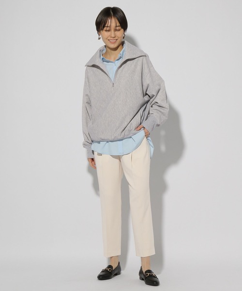 Elura（エルーラ）の「裏毛ハーフZIPプルオーバー/321618（Tシャツ/カットソー・レディース・ホワイト/ブラック/ライトグレー・FREE）」の21枚目の写真