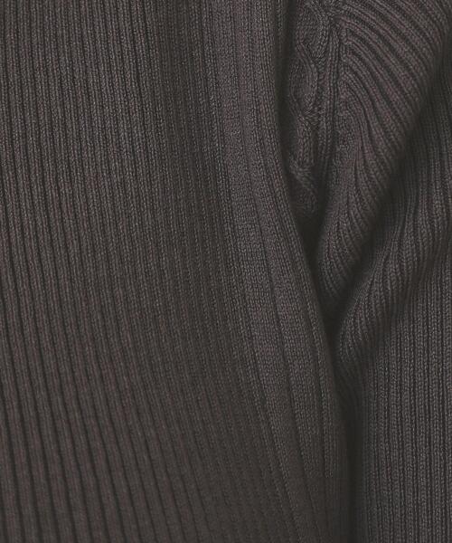 index（インデックス）の「リブケーブルニット【洗濯機洗い可】（ニット/セーター・レディース・チャコールグレー/サンドベージュ/ライトブルー/ホワイト系9・42/38/36/40）」の8枚目の写真