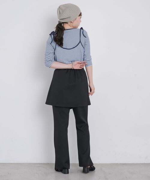 kivi（キヴィ）の「2way border tops（Tシャツ/カットソー・レディース・ホワイト/ブルー・FREE）」の19枚目の写真