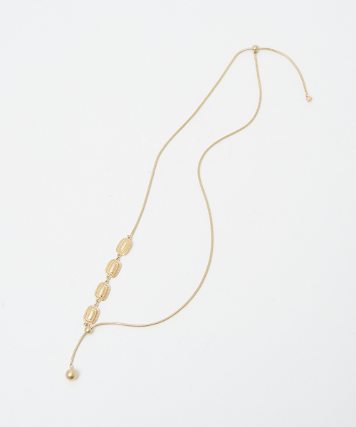 qualite（カリテ）の「アンティークパーツラリエット（ネックレス・レディース・シルバー/ゴールド・フリー）」の2枚目の写真