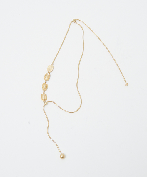 qualite（カリテ）の「アンティークパーツラリエット（ネックレス・レディース・シルバー/ゴールド・フリー）」の3枚目の写真