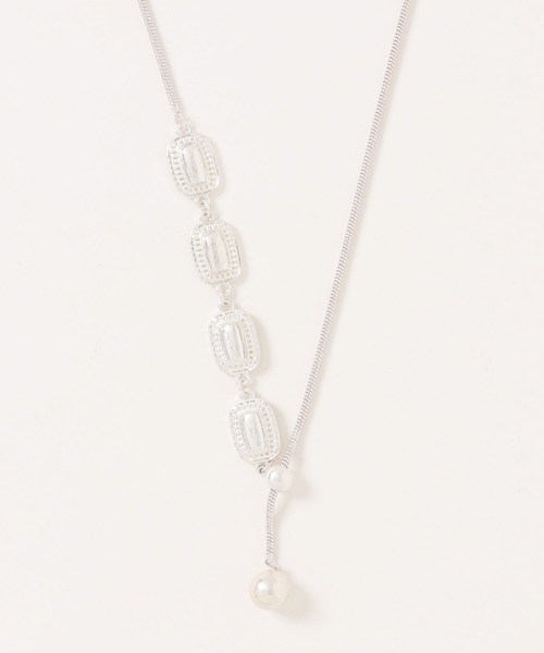 qualite（カリテ）の「アンティークパーツラリエット（ネックレス・レディース・シルバー/ゴールド・フリー）」の5枚目の写真