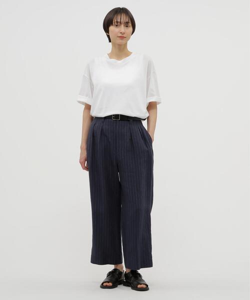 MARGARET HOWELL(マーガレットハウエル)の「YARN DYED LINEN(その他パンツ・レディース・ネイビー/グレー・3/2/1/0)」の18枚目の写真