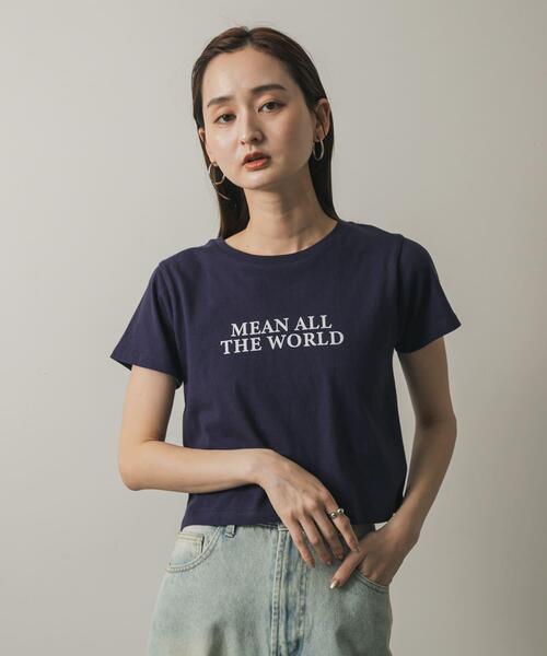 SENSE OF PLACE by URBAN RESEARCH(センスオブプレイスバイアーバンリサーチ)の「クロップドグラフィックTシャツ(半袖)(Tシャツ/カットソー・レディース・その他2/その他1/その他3・ONE)」の5枚目の写真