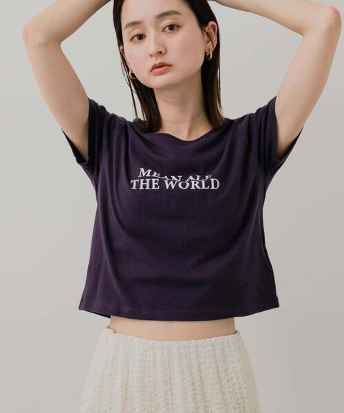 SENSE OF PLACE by URBAN RESEARCH(センスオブプレイスバイアーバンリサーチ)の「クロップドグラフィックTシャツ(半袖)(Tシャツ/カットソー・レディース・その他2/その他1/その他3・ONE)」の8枚目の写真