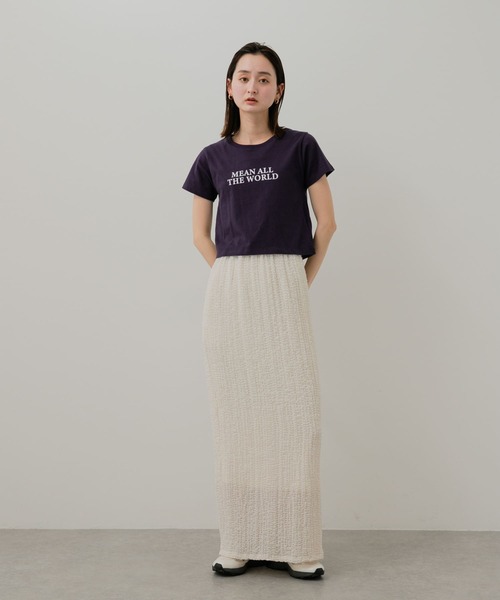 セール】クロップドグラフィックTシャツ(半袖)（Tシャツ