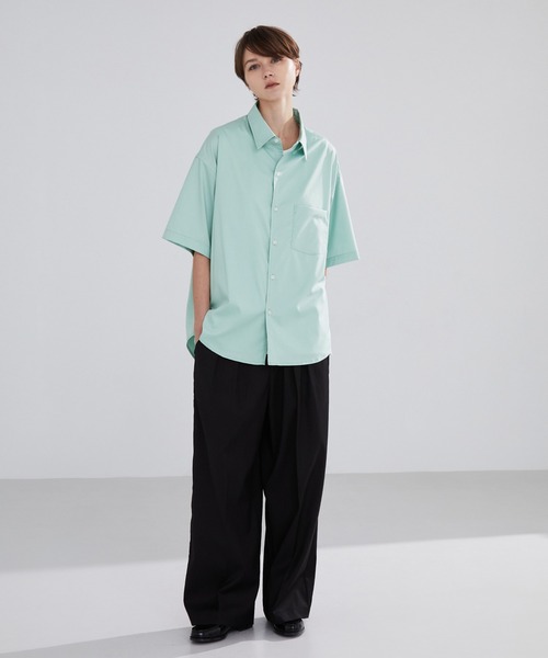 LUENNA】Short Sleeve Regular Collar Shirt / 半袖レギュラー