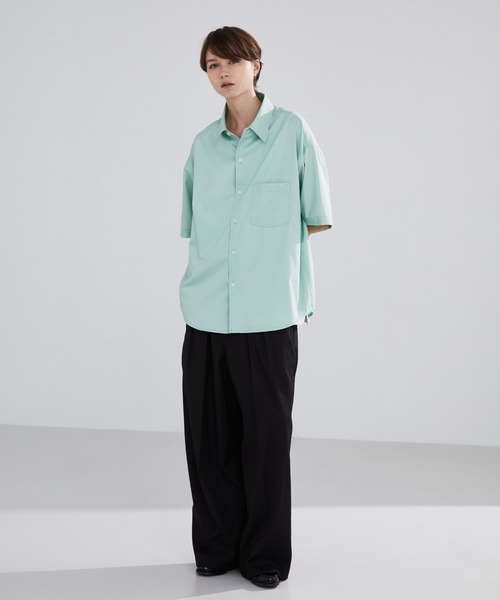 BARENA / バレナ ストレッチ レギュラーカラー 半袖シャツ zz-M0841FBH012_8-1.jpg?1712286420