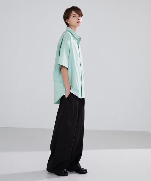 LUENNA】Short Sleeve Regular Collar Shirt / 半袖レギュラー