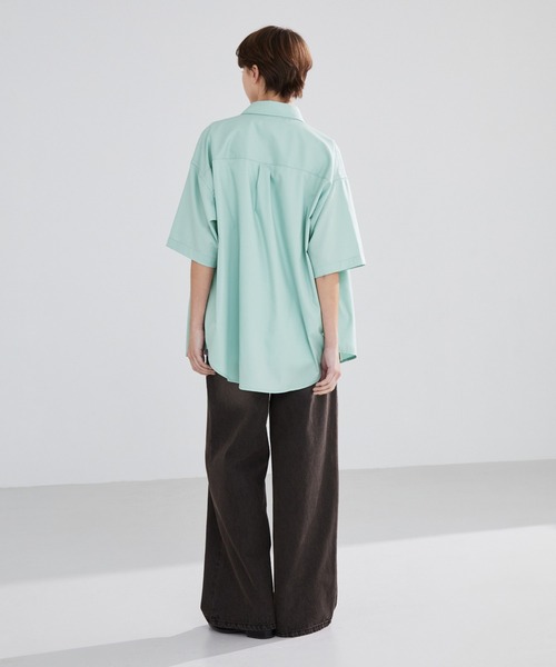 LUENNA】Short Sleeve Regular Collar Shirt / 半袖レギュラーカラー