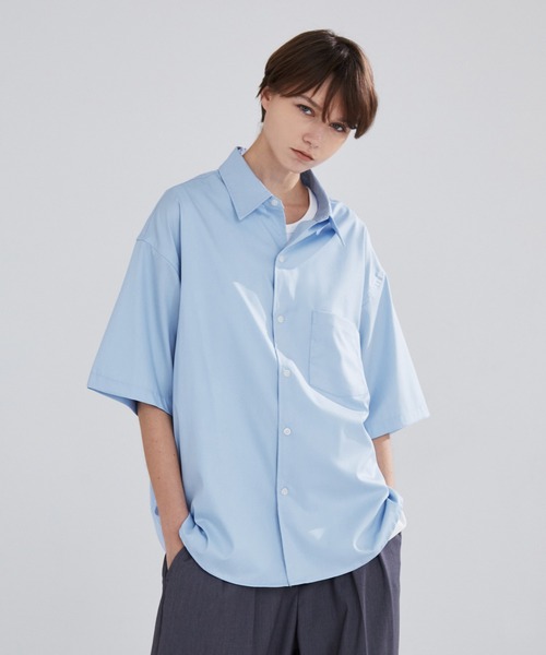 LUENNA】Short Sleeve Regular Collar Shirt / 半袖レギュラー