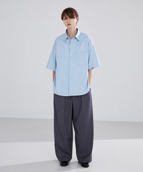 LUENNA】Short Sleeve Regular Collar Shirt / 半袖レギュラー
