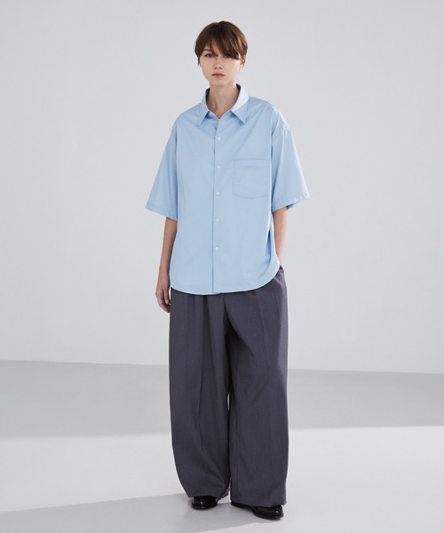 LUENNA】Short Sleeve Regular Collar Shirt / 半袖レギュラー