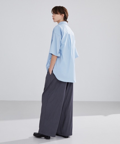 LUENNA(ルエナ)の「【LUENNA】Short Sleeve Regular Collar Shirt / 半袖レギュラーカラーシャツ(シャツ/ブラウス・メンズ・ホワイト/グリーン/ブルー・S/M/L)」の4枚目の写真