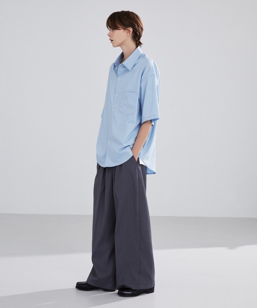 LUENNA(ルエナ)の「【LUENNA】Short Sleeve Regular Collar Shirt / 半袖レギュラーカラーシャツ(シャツ/ブラウス・メンズ・ホワイト/グリーン/ブルー・S/M/L)」の6枚目の写真