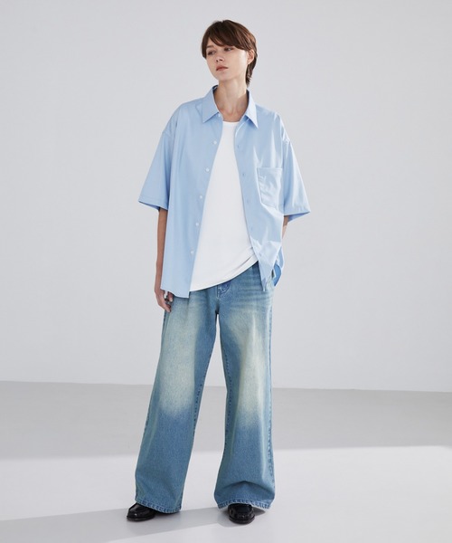 LUENNA(ルエナ)の「【LUENNA】Short Sleeve Regular Collar Shirt / 半袖レギュラーカラーシャツ(シャツ/ブラウス・メンズ・ホワイト/グリーン/ブルー・S/M/L)」の10枚目の写真