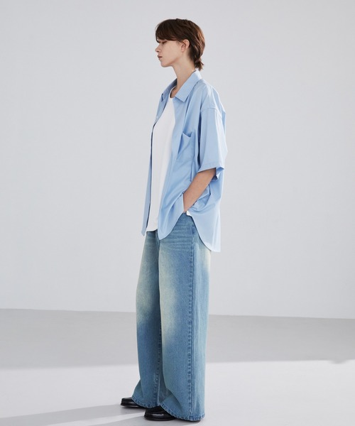 LUENNA(ルエナ)の「【LUENNA】Short Sleeve Regular Collar Shirt / 半袖レギュラーカラーシャツ(シャツ/ブラウス・メンズ・ホワイト/グリーン/ブルー・S/M/L)」の11枚目の写真