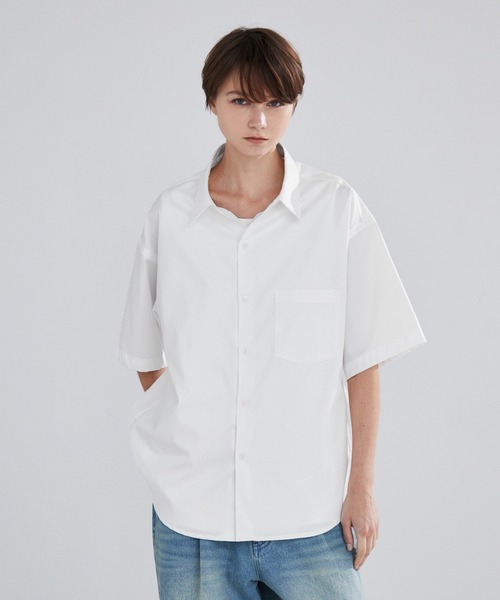 LUENNA(ルエナ)の「【LUENNA】Short Sleeve Regular Collar Shirt / 半袖レギュラーカラーシャツ(シャツ/ブラウス・メンズ・ホワイト/グリーン/ブルー・S/M/L)」の13枚目の写真