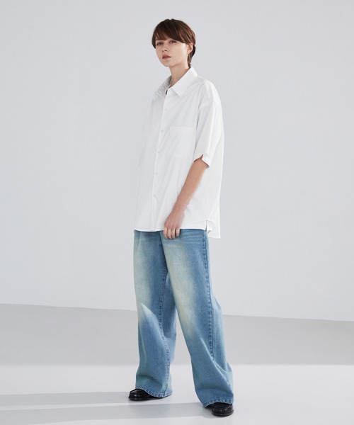 LUENNA(ルエナ)の「【LUENNA】Short Sleeve Regular Collar Shirt / 半袖レギュラーカラーシャツ(シャツ/ブラウス・メンズ・ホワイト/グリーン/ブルー・S/M/L)」の16枚目の写真