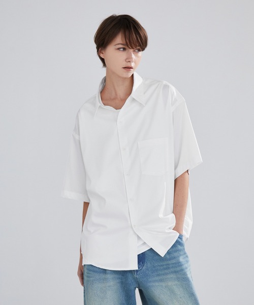 LUENNA(ルエナ)の「【LUENNA】Short Sleeve Regular Collar Shirt / 半袖レギュラーカラーシャツ(シャツ/ブラウス・メンズ・ホワイト/グリーン/ブルー・S/M/L)」の19枚目の写真