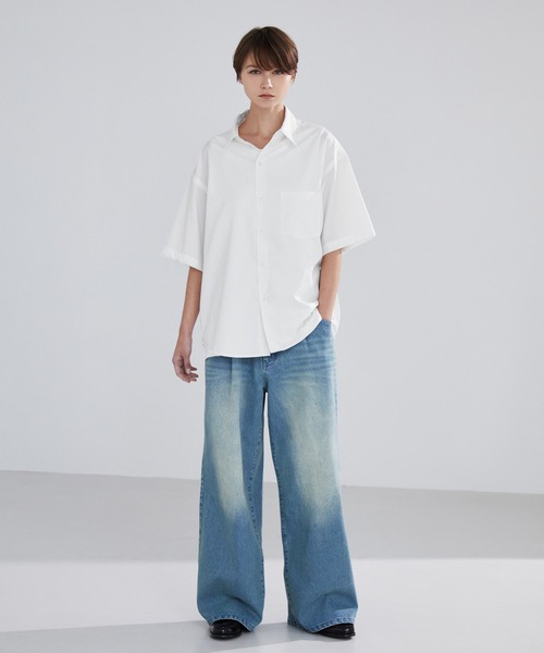 LUENNA(ルエナ)の「【LUENNA】Short Sleeve Regular Collar Shirt / 半袖レギュラーカラーシャツ(シャツ/ブラウス・メンズ・ホワイト/グリーン/ブルー・S/M/L)」の20枚目の写真