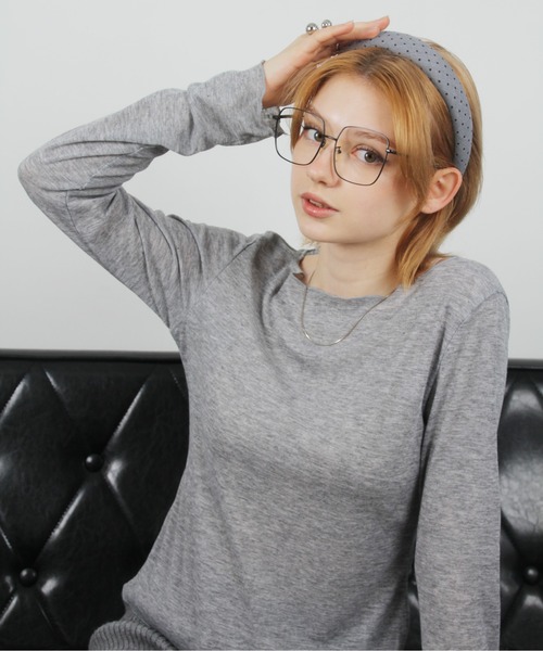 IMARI(イマリ)の「【 IMARI / イマリ 】 シンプル シアー ロング スリーブ TEE(Tシャツ/カットソー・レディース・ブラック/アイボリー/グレー/ブルー/ベージュ・FREE)」の17枚目の写真