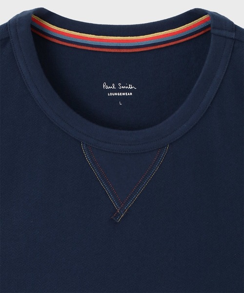 Paul Smith（ポールスミス）の「【ラウンジウェア】マルチカラーガゼット ドライテクスチャー Tシャツ【853250 7375S】（Tシャツ/カットソー・メンズ・ホワイト/ネイビー・MEDIUM/LARGE）」の5枚目の写真